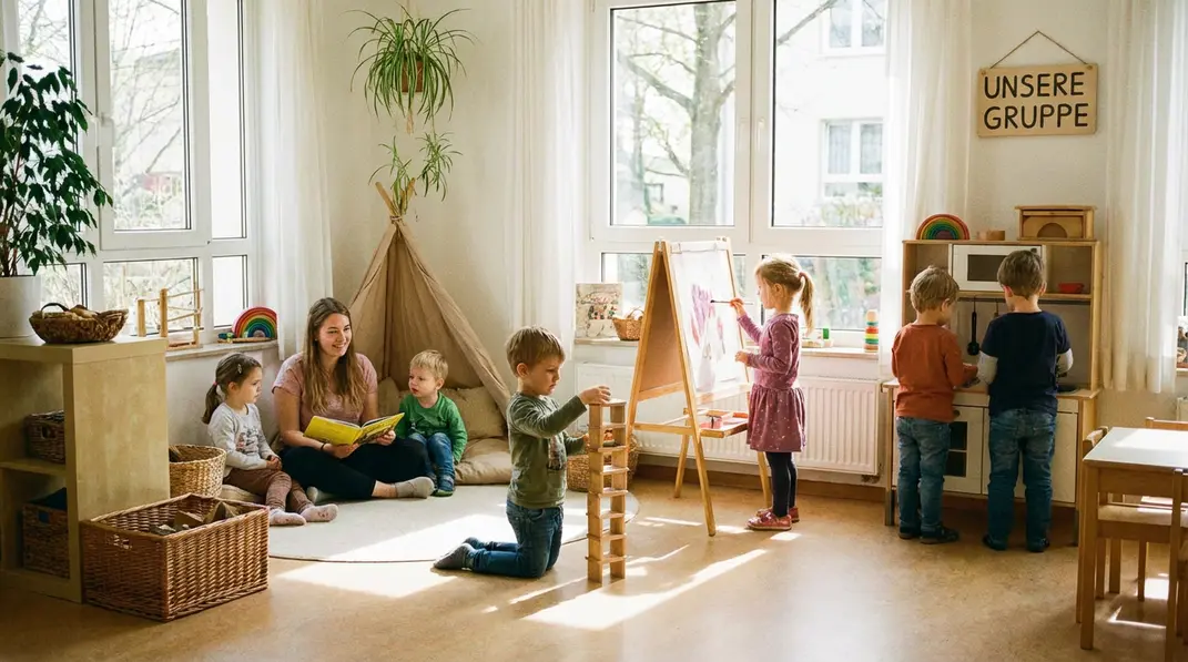 Eine sichere Bindung entsteht durch feinfühlige und verlässliche Beziehungen zwischen Fachkraft und Kind